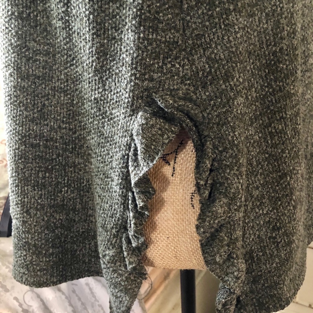 Turtleneck Side Split Sweater Top - image 3